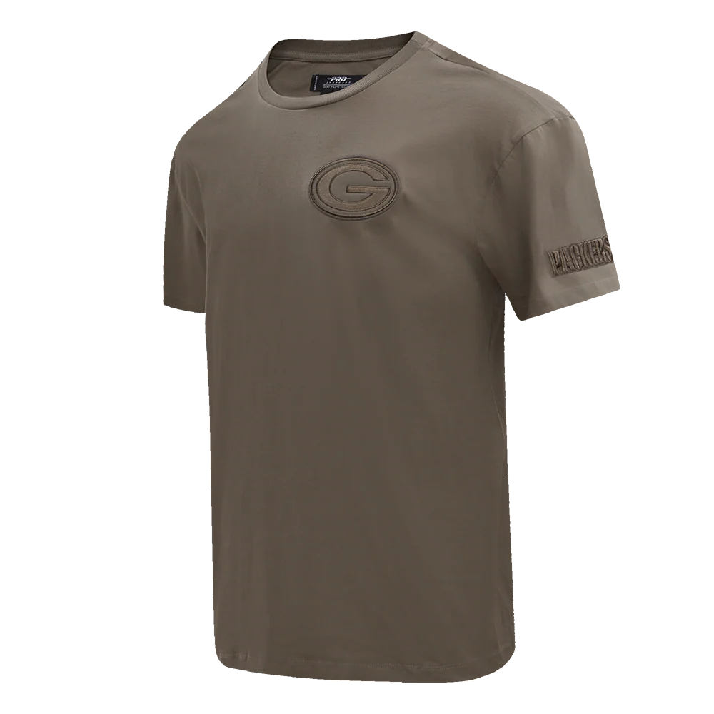 NFL GREEN BAY PACKERS NEUTRAL MEN'S DROP SHOULDER TEE (DARK TAUPE) - Image 2