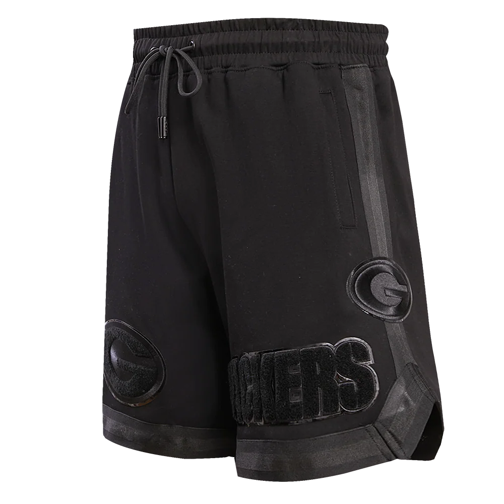 NFL GREEN BAY PACKERS TRIPLE BLACK SHORT (TRIPLE BLACK)