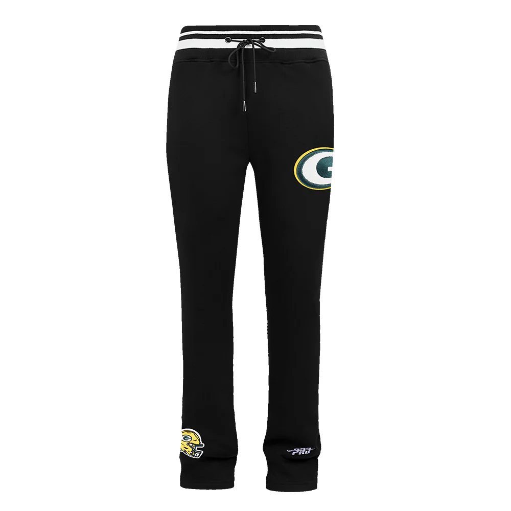 NFL GREEN BAY PACKERS MASHUP MEN'S RIB SWEATPANT (BLACK)