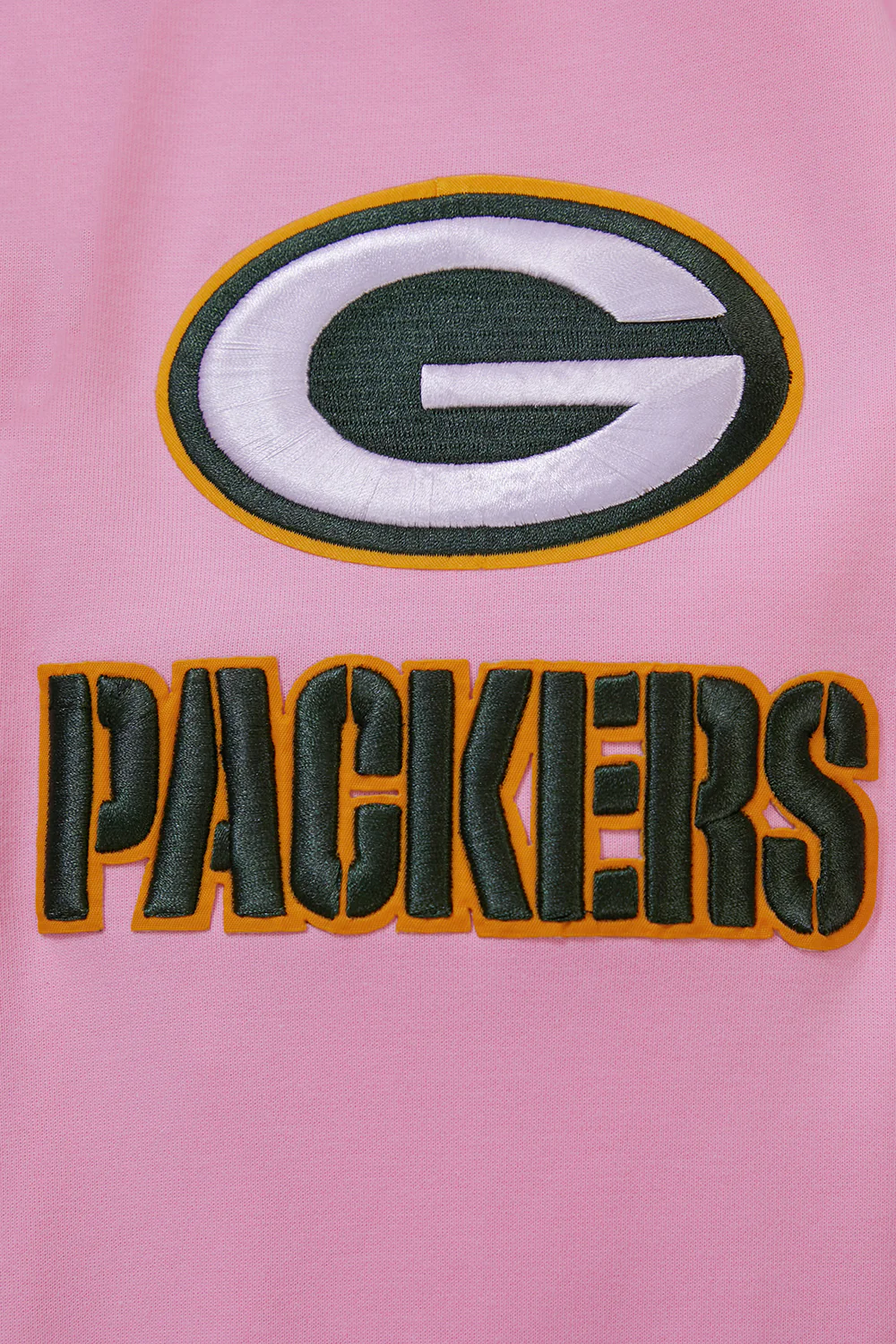 NFL GREEN BAY PACKERS  CLASSIC CHENILLE DOUBLE KNIT FULL ZIP HOODIE (PINK) - Image 7