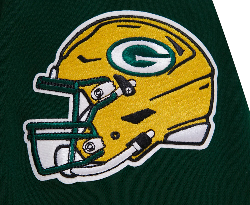NFL GREEN BAY PACKERS OLD ENGLISH MEN'S CREWNECK (FOREST GREEN) - Image 7