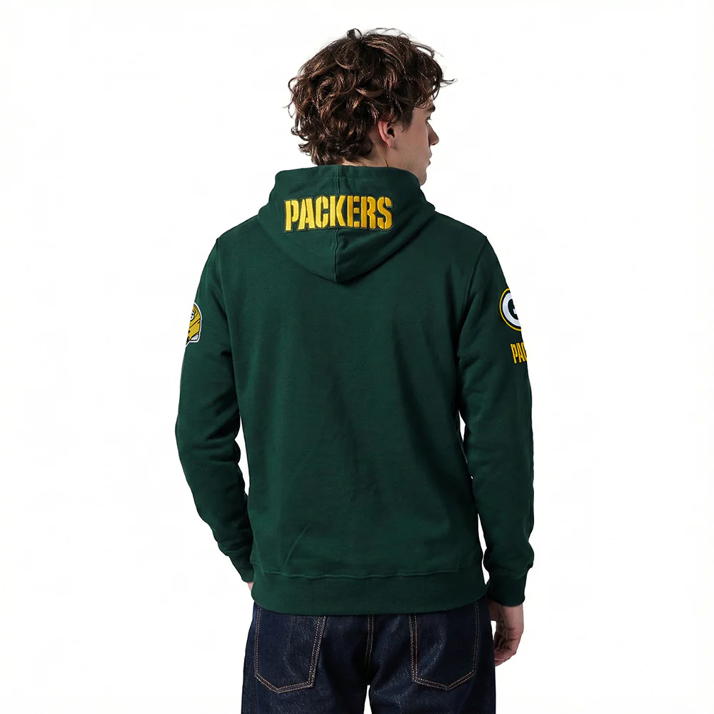 NFL GREEN BAY PACKERS JORDAN LOVE #10 CLASSIC PNN MEN'S DK PO HOODIE - Image 2
