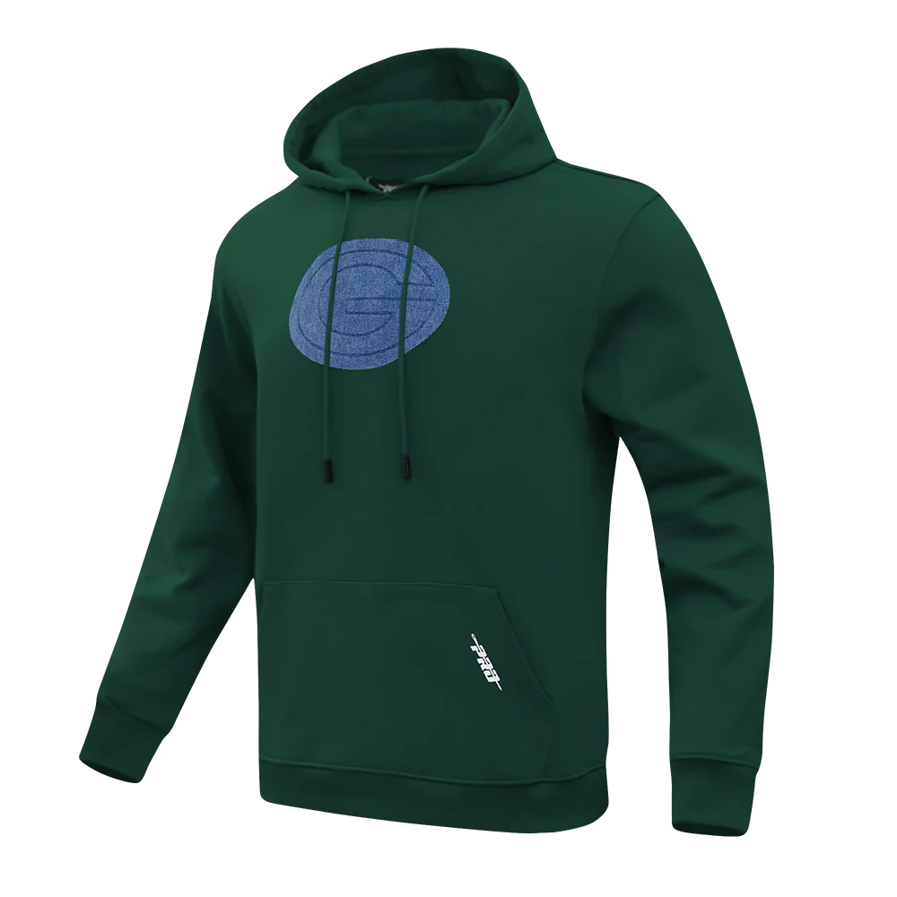 NFL GREEN BAY PACKERS VARSITY BLUES PO HOODIE (FOREST GREEN) - Image 3