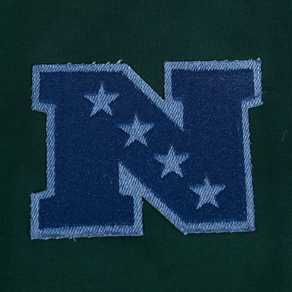 NFL GREEN BAY PACKERS VARSITY BLUES PO HOODIE (FOREST GREEN) - Image 6