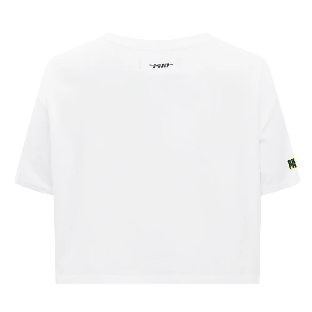 NFL GREEN BAY PACKERS SCRIPT TAIL WOMEN'S SJ BOXY TEE (WHITE) - Image 7
