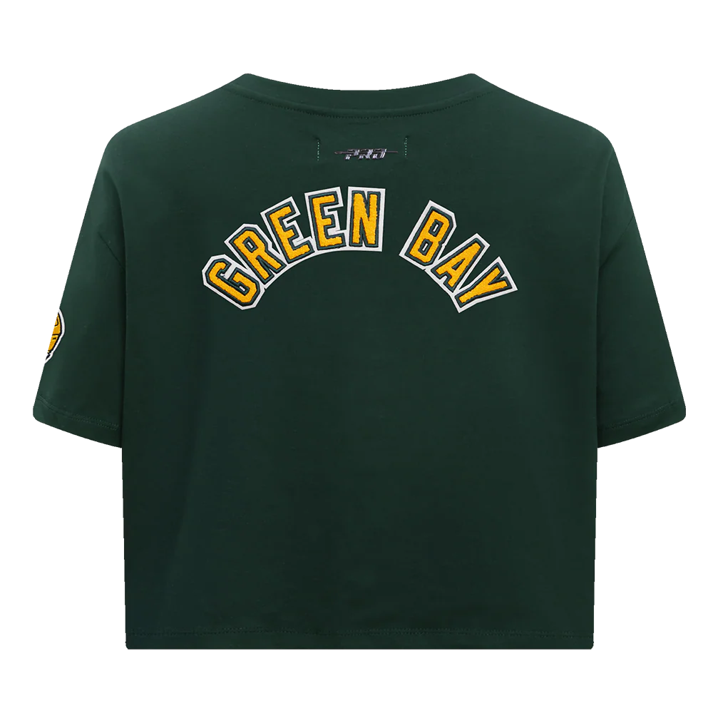 NFL GREEN BAY PACKERS CLASSIC SINGLE JERSEY BOXY TEE (FOREST GREEN) - Image 4