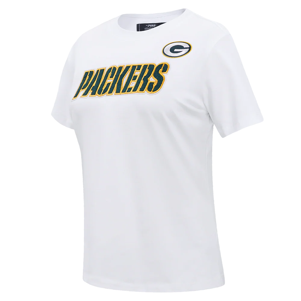 NFL GREEN BAY PACKERS CLASSIC SINGLE JERSEY SLIM FIT TEE (WHITE) - Image 2
