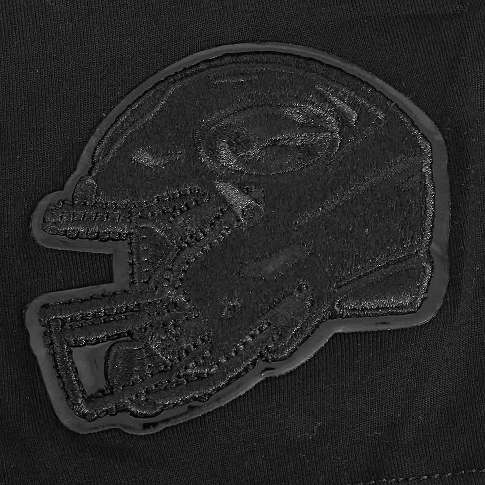 NFL GREEN BAY PACKERS TRIPLE BLACK WOMEN'S SINGLE JERSEY BOXY TEE (TRIPLE BLACK WOMEN'S) - Image 6