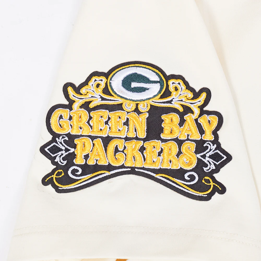 NFL GREEN BAY PACKERS REBEL ATHLETICS WOMEN'S BABY DOLL TEE (EGGSHELL) - Image 10