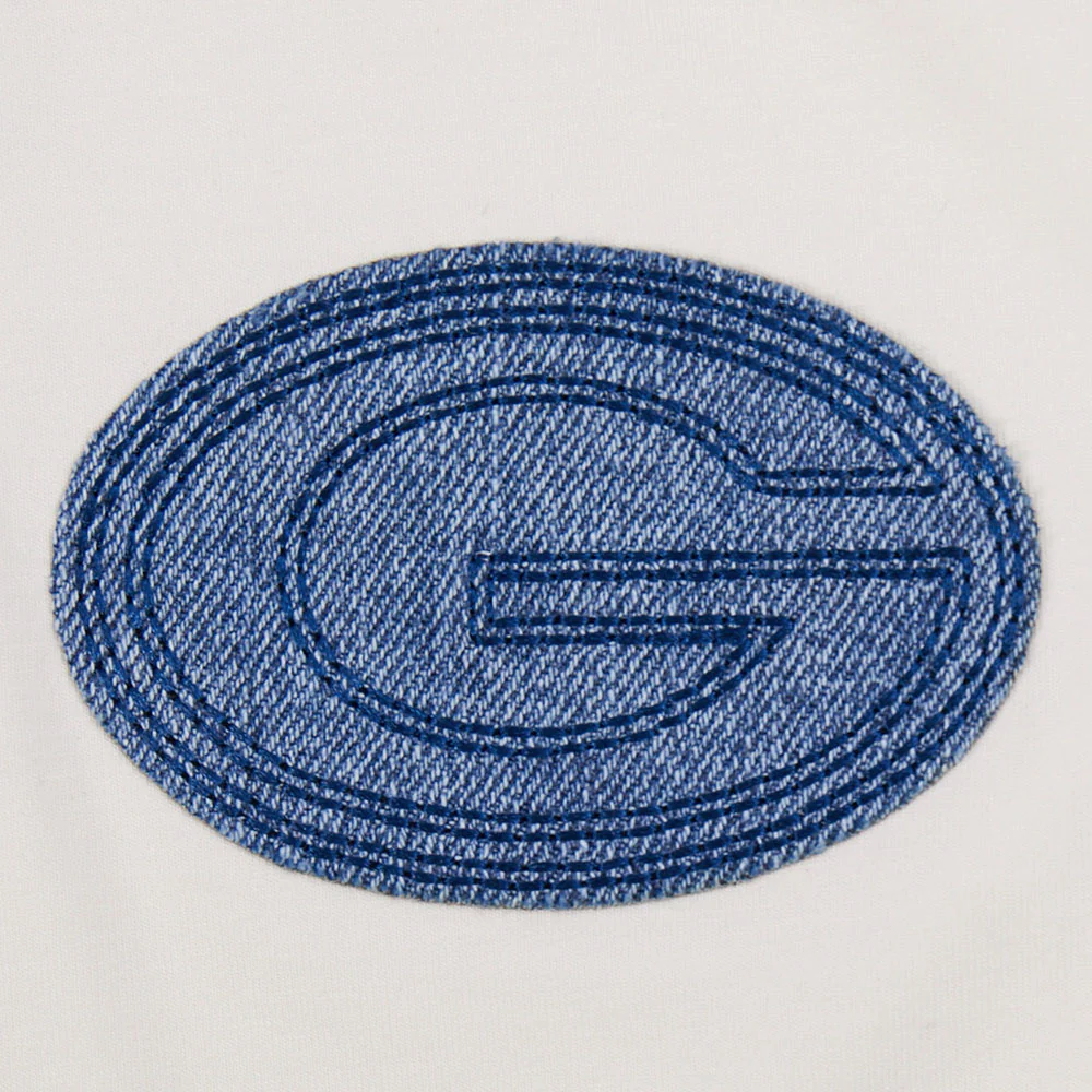NFL GREEN BAY PACKERS VARSITY BLUES WOMEN'S  SJ BOXY TEE (LINEN) - Image 6