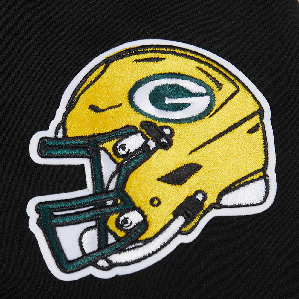NFL GREEN BAY PACKERS CLASSIC BIG BOYS FLEECE PULLOVER HOODIE (BLACK) - Image 14
