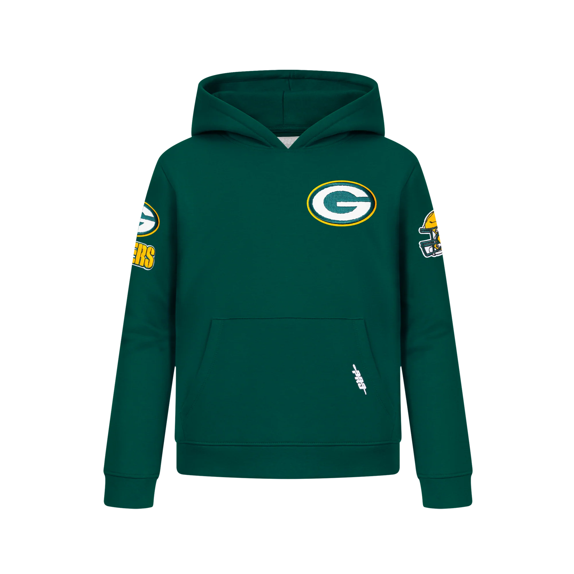 NFL GREEN BAY PACKERS CLASSIC BIG BOY'S FLC PO HOODIE (FOREST GREEN)