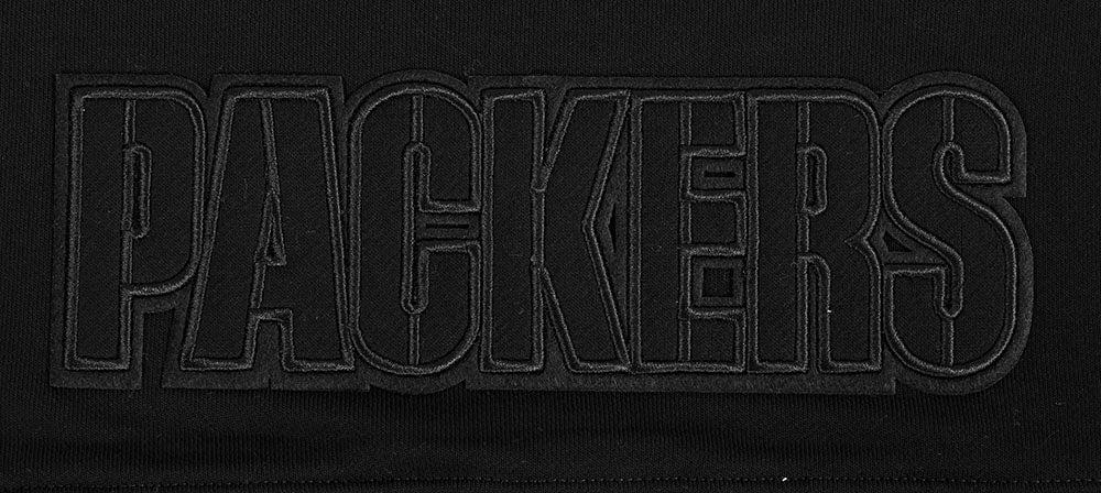 NFL GREEN BAY PACKERS NEUTRAL WOMEN'S CROPPED PULLOVER HOODIE (BLACK) - Image 6