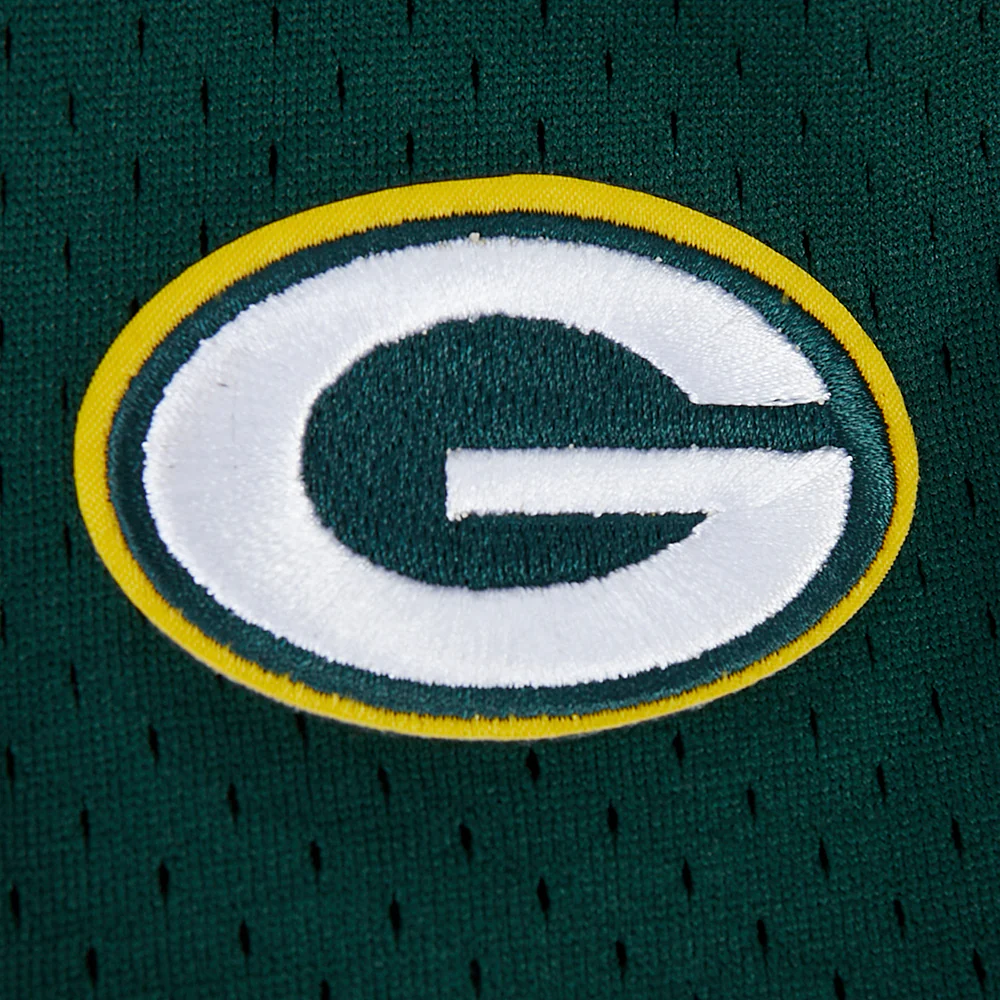 NFL GREEN BAY PACKERS CLASSIC LITTLE BOY'S MESH BUTTON DOWN SHIRT (FOREST GREEN) - Image 9