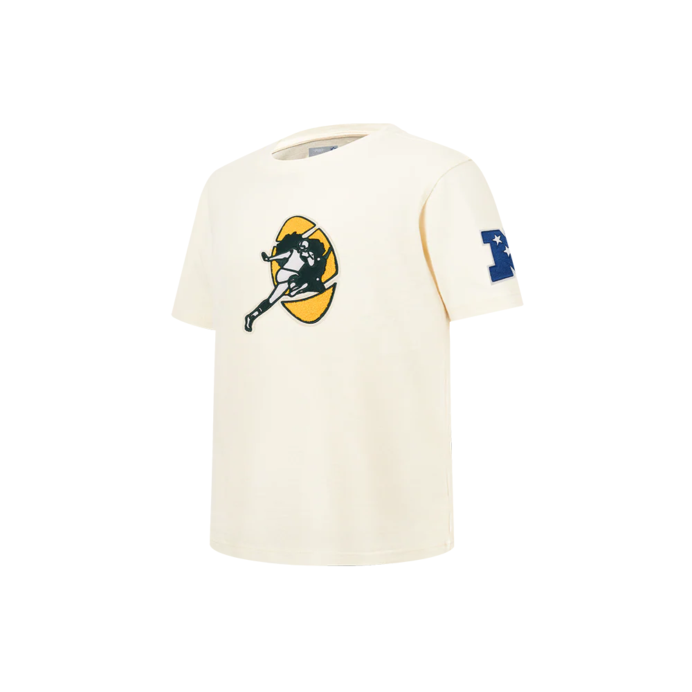 NFL GREEN BAY PACKERS RETRO CLASSIC LITTLE BOY'S SS TEE (EGGSHELL) - Image 3