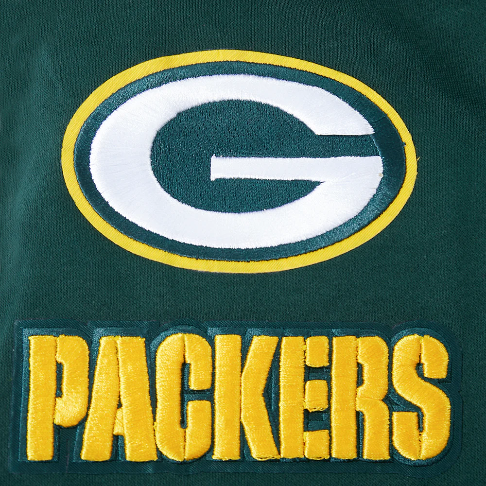 NFL GREEN BAY PACKERS CLASSIC LITTLE BOY'S FLC FZ HOODIE (FOREST GREEN) - Image 8