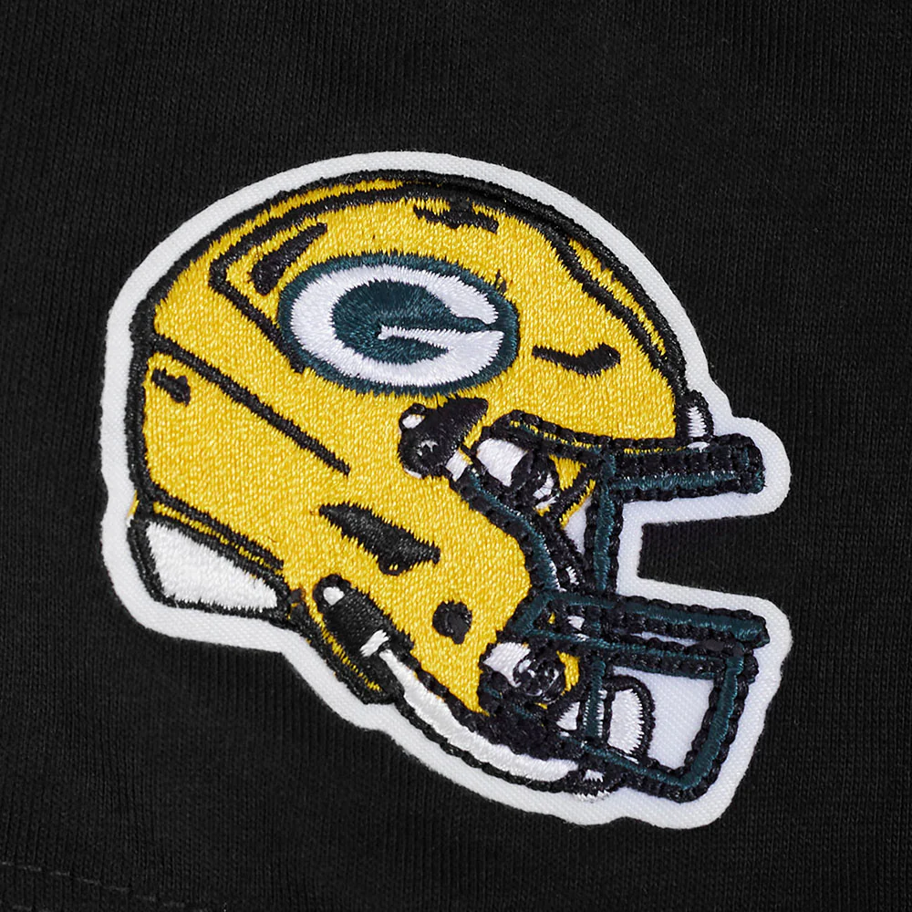 NFL GREEN BAY PACKERS CLASSIC LITTLE GIRLS SHORT SLEEVE BOXY TEE (BLACK) - Image 5