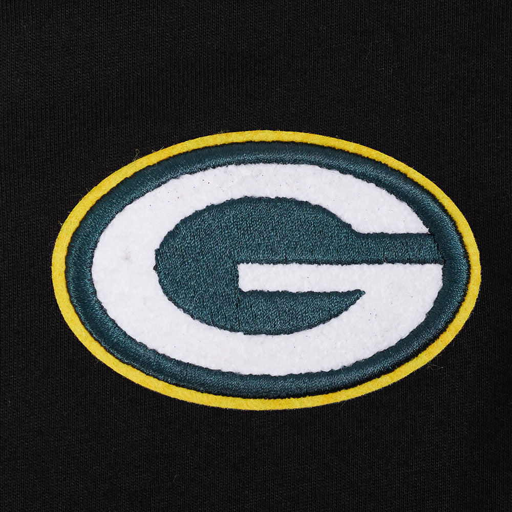 NFL GREEN BAY PACKERS CLASSIC LITTLE GIRLS SHORT SLEEVE BOXY TEE (BLACK) - Image 6
