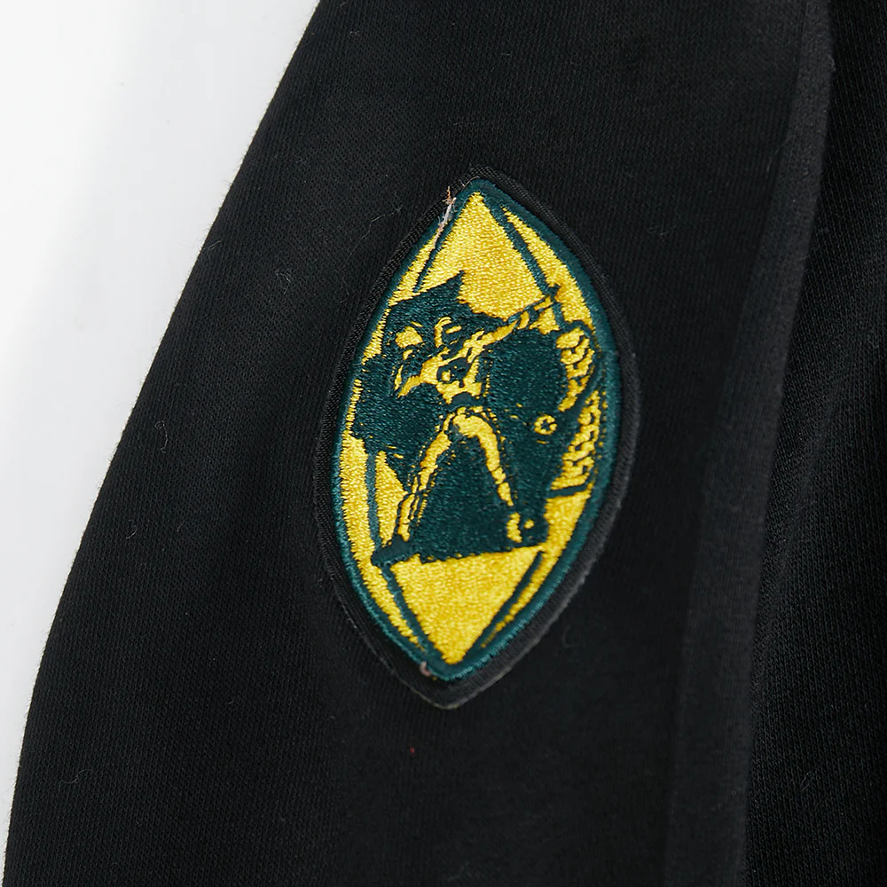 NFL GREEN BAY PACKERS RETRO CLASSIC LITTLE GIRLS RIB FLEECE CREWNECK (BLACK) - Image 7