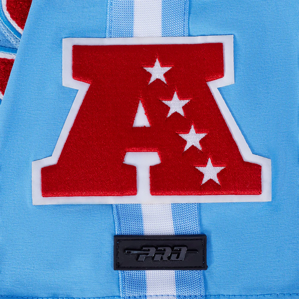 NFL HOUSTON OILERS RETRO CLASSIC MEN'S STRIPED TEE (UNIVERSITY BLUE) - Image 6