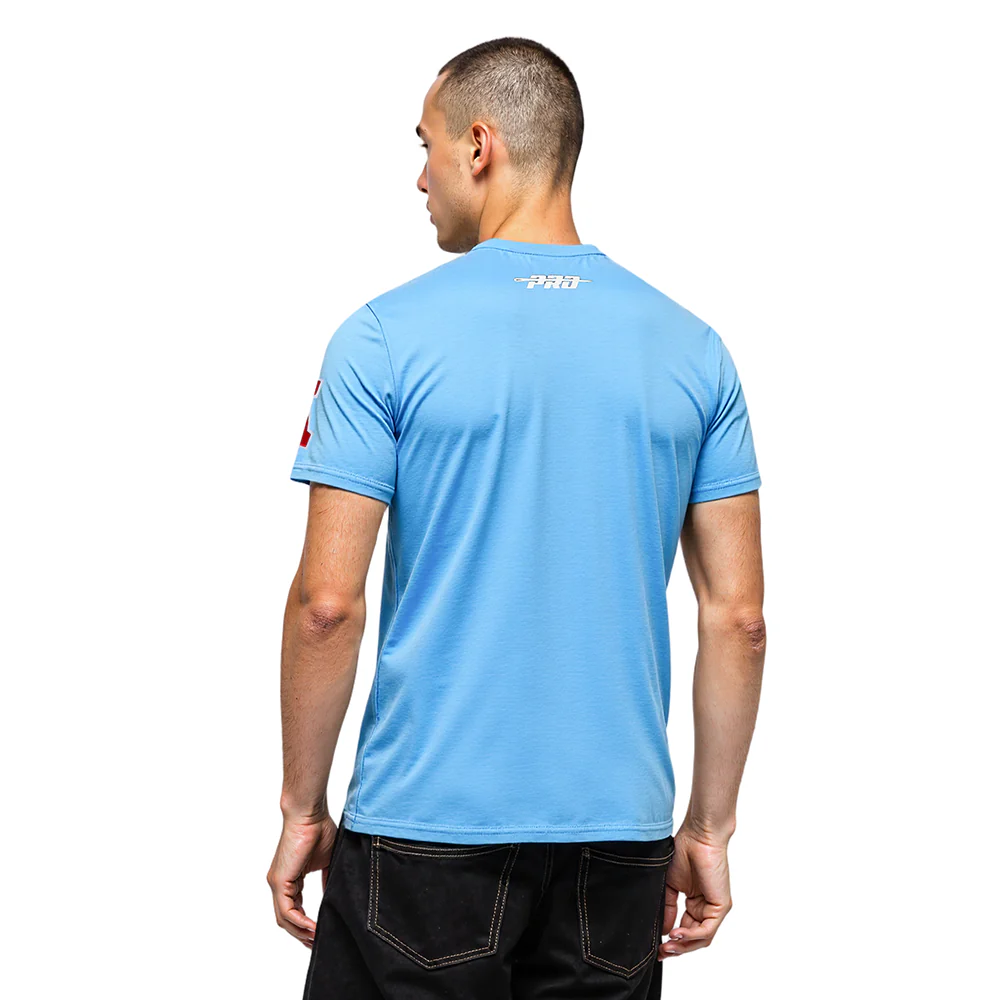NFL HOUSTON OILERS RETRO CLASSIC MEN'S STRIPED TEE (UNIVERSITY BLUE) - Image 8