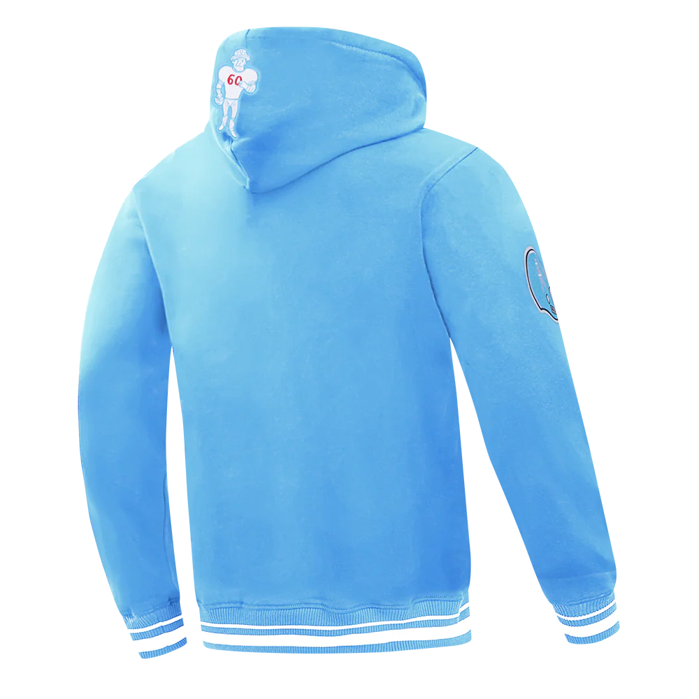 NFL HOUSTON OILERS RETRO CLASSIC MEN'S PULLOVER HOODIE (UNIVERSITY BLUE) - Image 4