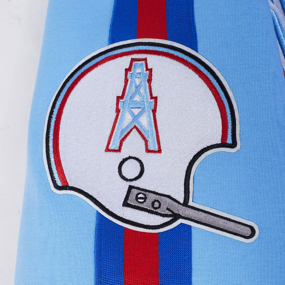 NFL HOUSTON OILERS PRO GAME DAY MEN'S RETRO JACKET (UNI BLUE/ ROYAL BLUE/ RED) - Image 18