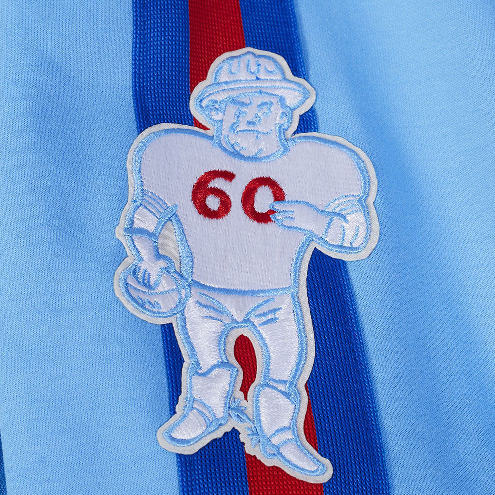 NFL HOUSTON OILERS PRO GAME DAY MEN'S RETRO JACKET (UNI BLUE/ ROYAL BLUE/ RED) - Image 8