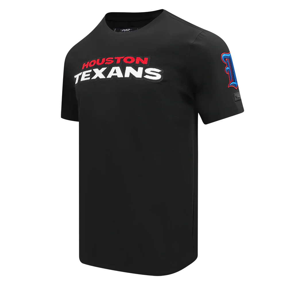 NFL HOUSTON TEXANS CLASSIC CHENILLE MEN'S   TEE (BLACK) - Image 2