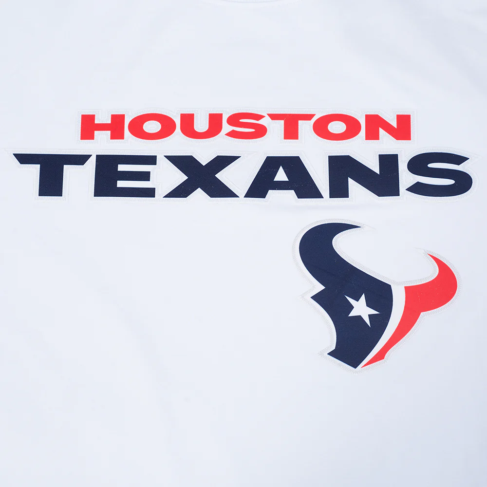 NFL HOUSTON TEXANS CLASSIC MESH MEN'S SJ STRIPED TEE (WHITE/BLACK) - Image 7