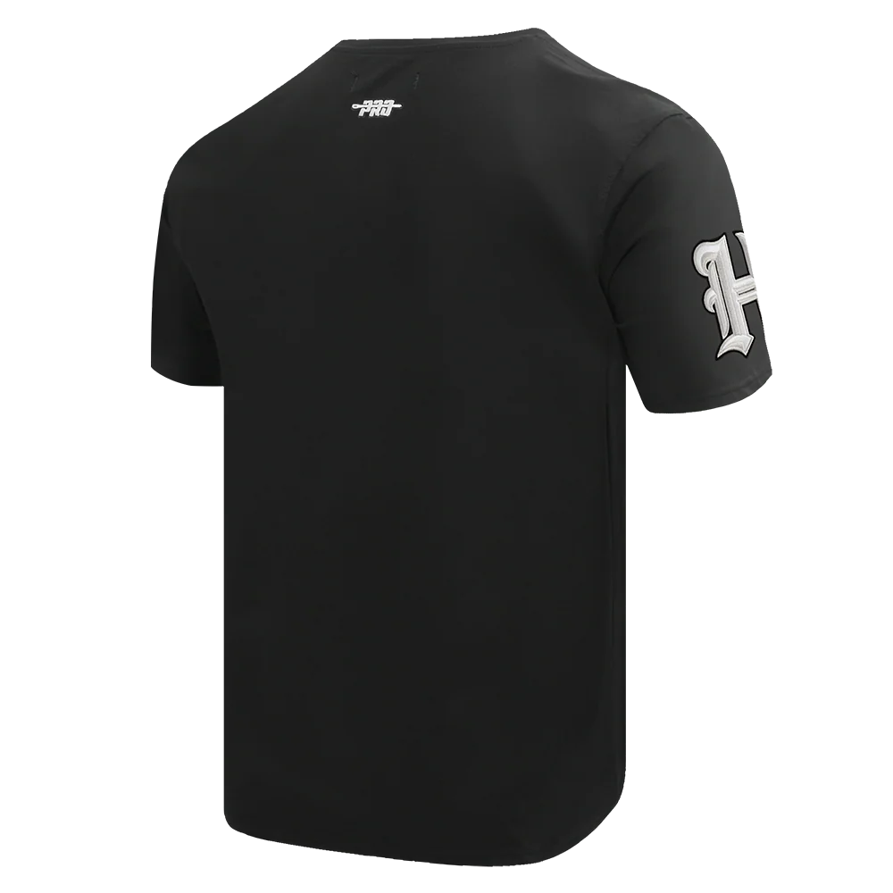 NFL HOUSTON TEXANS CLASSIC OLD ENGLISH MEN'S SINGLE JERSEY TEE (BLACK) - Image 4