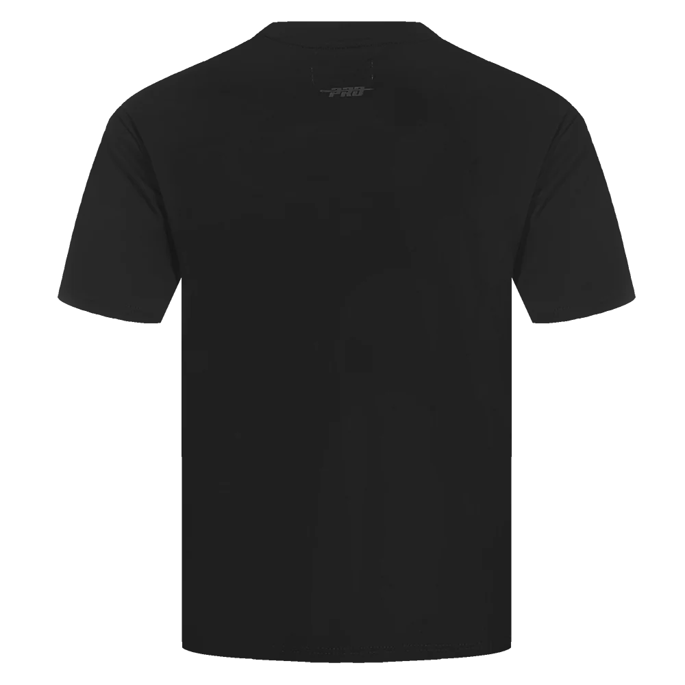 NFL HOUSTON TEXANS NEUTRAL MEN'S COTTON JERSEY DROP SHOULDER TEE (BLACK) - Image 3