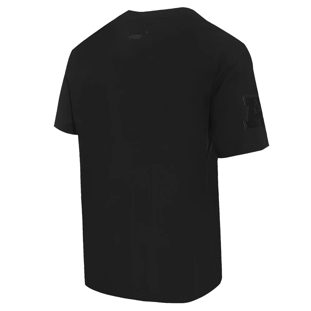 NFL HOUSTON TEXANS NEUTRAL MEN'S COTTON JERSEY DROP SHOULDER TEE (BLACK) - Image 4