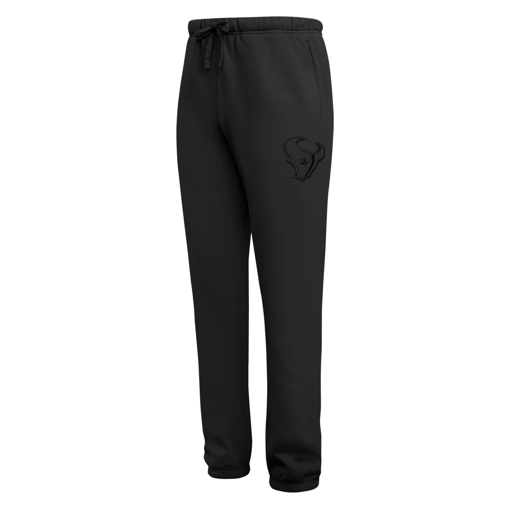 NFL HOUSTON TEXANS NEUTRAL MEN'S FLEECE SWEATPANT (BLACK)