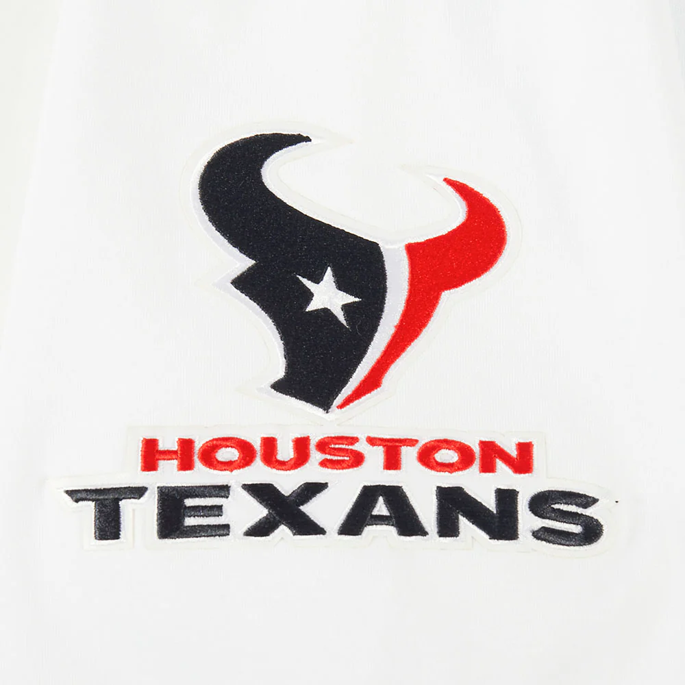 NFL HOUSTON TEXANS CLASSIC CHENILLE MEN'S DOUBLE KNIT PULLOVER HOODIE (WHITE) - Image 7