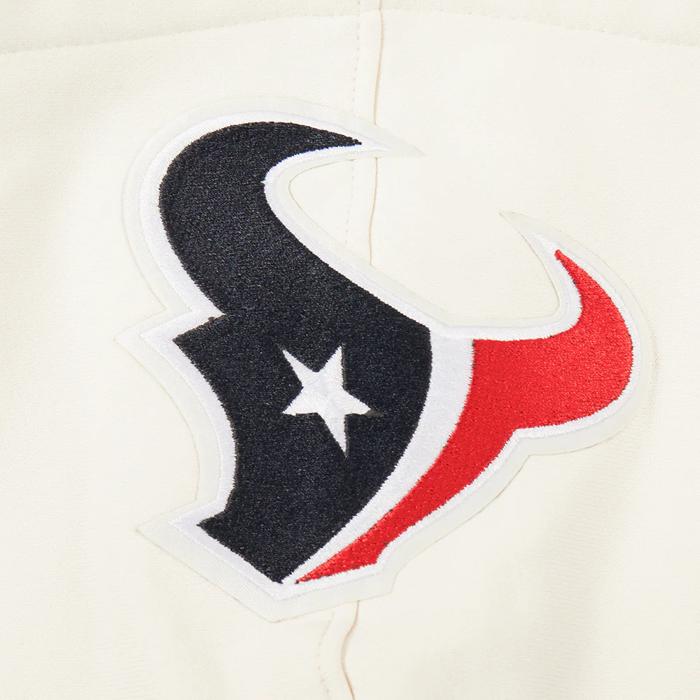 NFL HOUSTON TEXANS RETRO CLASSICS MEN'S RIB FLC PO HOODIE (EGGSHELL/ BLACK) - Image 7
