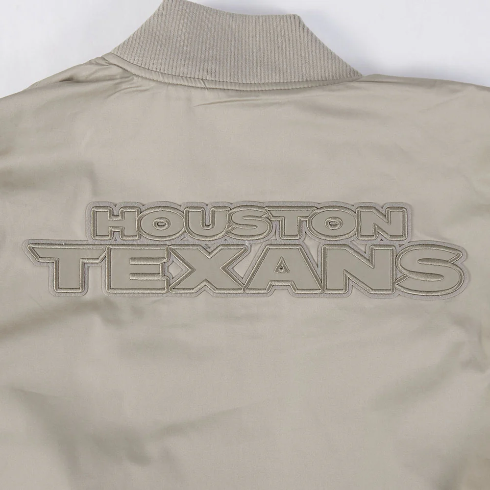 NFL HOUSTON TEXANS NEUTRAL MEN'S TWILL JACKET (TAUPE) - Image 7