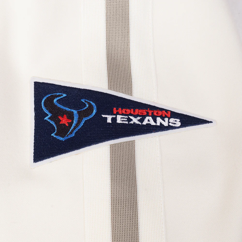 NFL HOUSTON TEXANS PRO GAME DAY MEN'S DBL KNIT JACKET (EGGSHELL/TAUPE/EGGSHELL) - Image 7