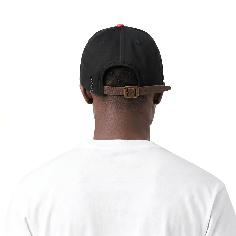 NFL HOUSTON TEXANS TOPPER 2 TONE WORDMARK STRAPBACK (BLACK/RED) - Image 2