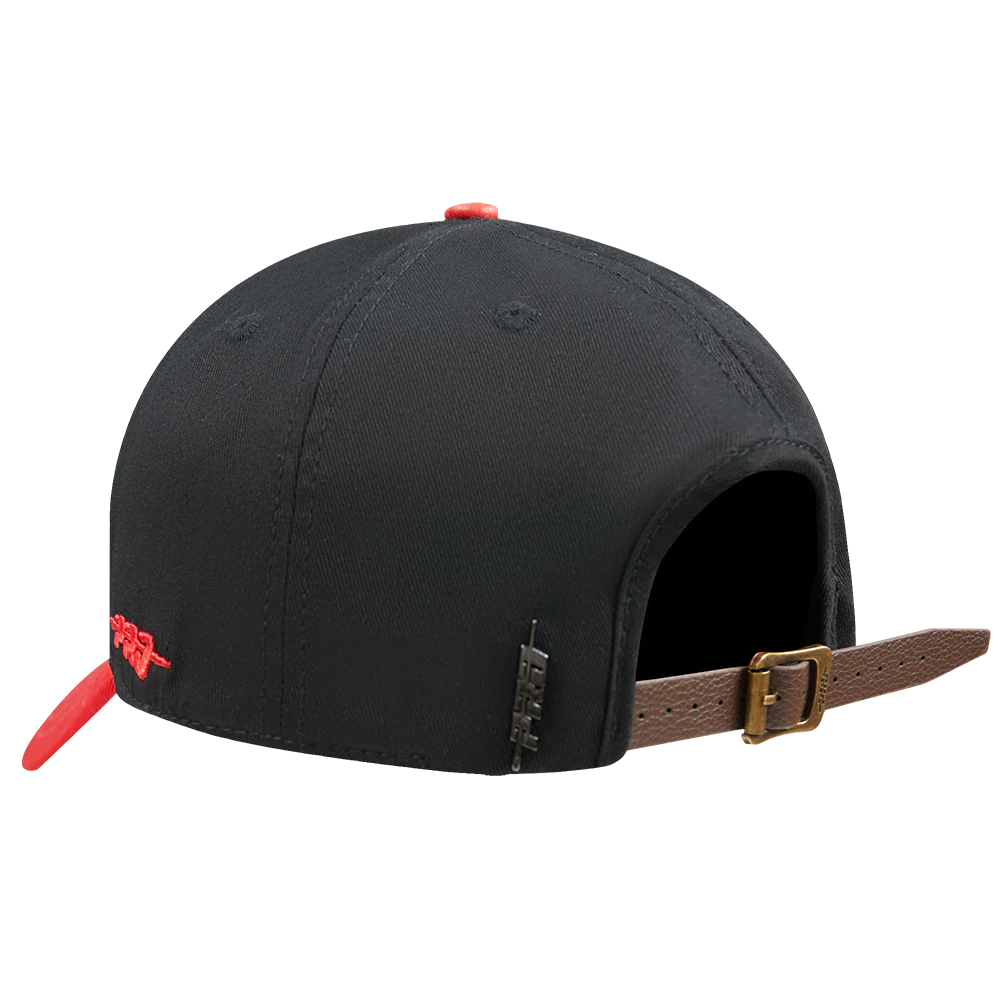 NFL HOUSTON TEXANS TOPPER 2 TONE WORDMARK STRAPBACK (BLACK/RED) - Image 5