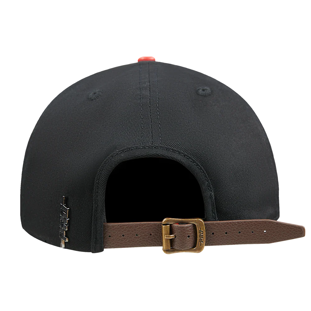 NFL HOUSTON TEXANS TOPPER 2 TONE WORDMARK STRAPBACK (BLACK/RED) - Image 6