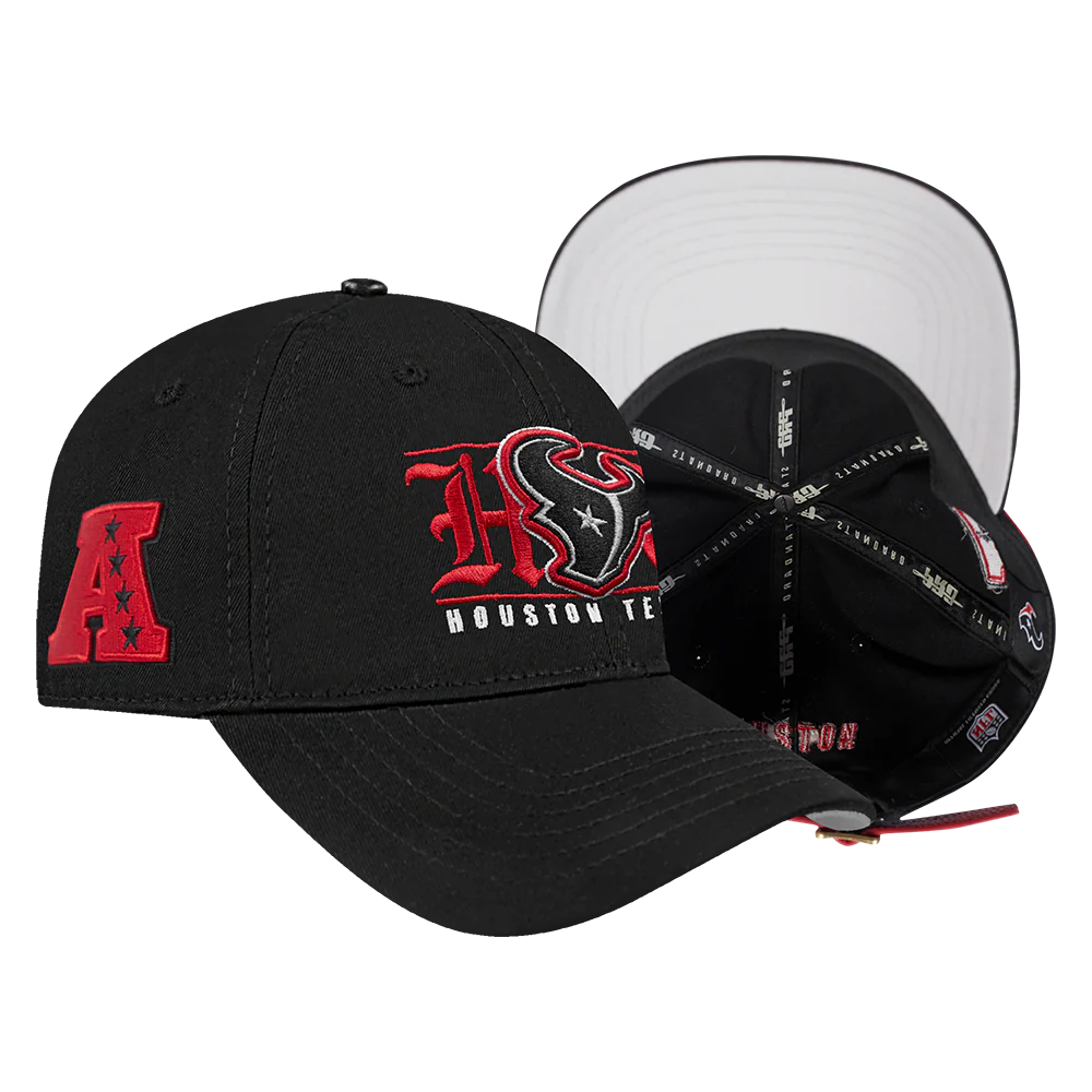 NFL HOUSTON TEXANS LOYALTY TRIPLE FRONT STRAPBACK (BLACK) - Image 7