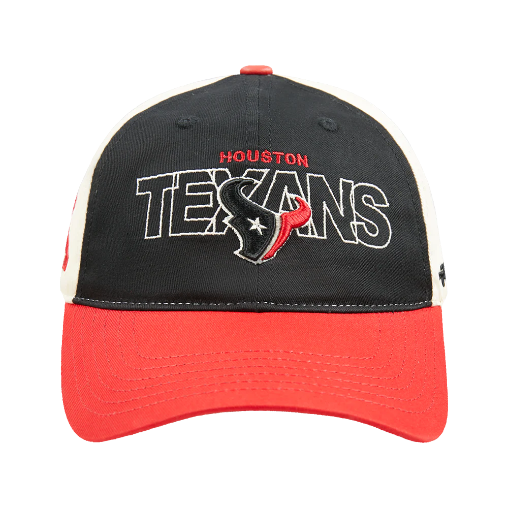 NFL HOUSTON TEXANS STACKS 2 TONE WORDMARK STRAPBACK (BLACK/RED) - Image 3