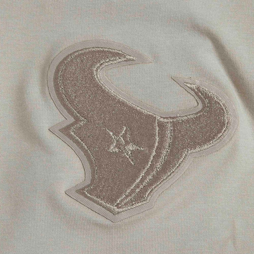 NFL HOUSTON TEXANS NEUTRAL WOMEN'S SINGLE JERSEY BOXY TEE (TAUPE) - Image 5