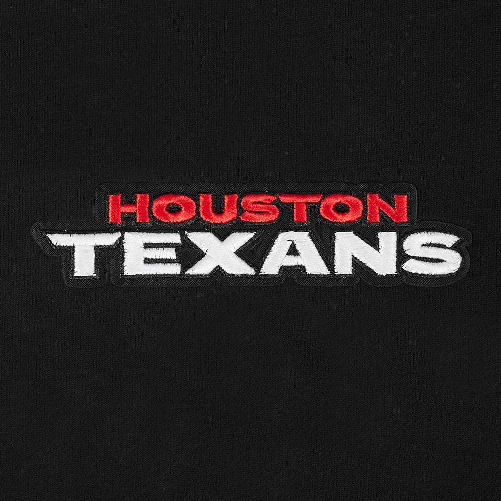 NFL HOUSTON TEXANS WINGSPAN WOMEN'S FLC CREWNECK (BLACK) - Image 9