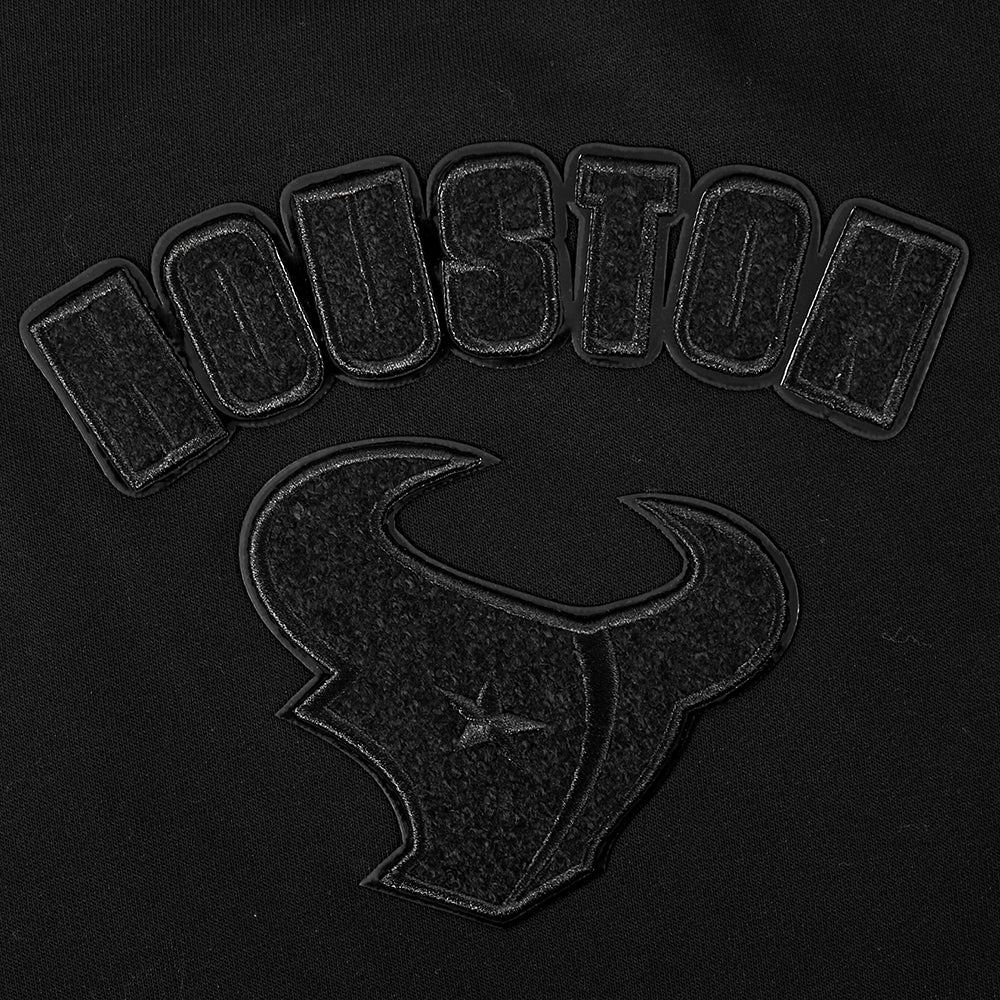 NFL HOUSTON TEXANS TRIPLE BLACK WOMEN'S FLC CREWNECK (TRIPLE BLACK WOMEN'S) - Image 8