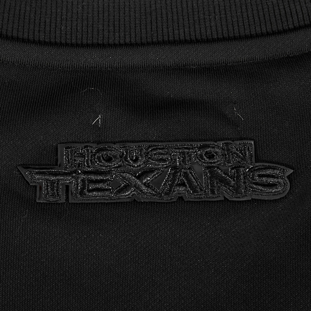 NFL HOUSTON TEXANS TRIPLE BLACK WOMEN'S FLC CREWNECK (TRIPLE BLACK WOMEN'S) - Image 9