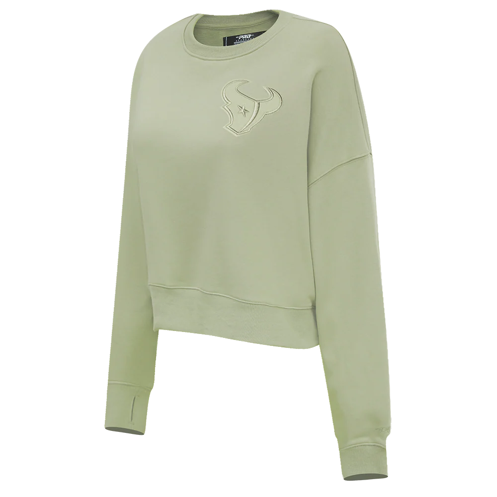 NFL HOUSTON TEXANS NEUTRAL WOMEN'S CREWNECK (BLACK) - Image 10