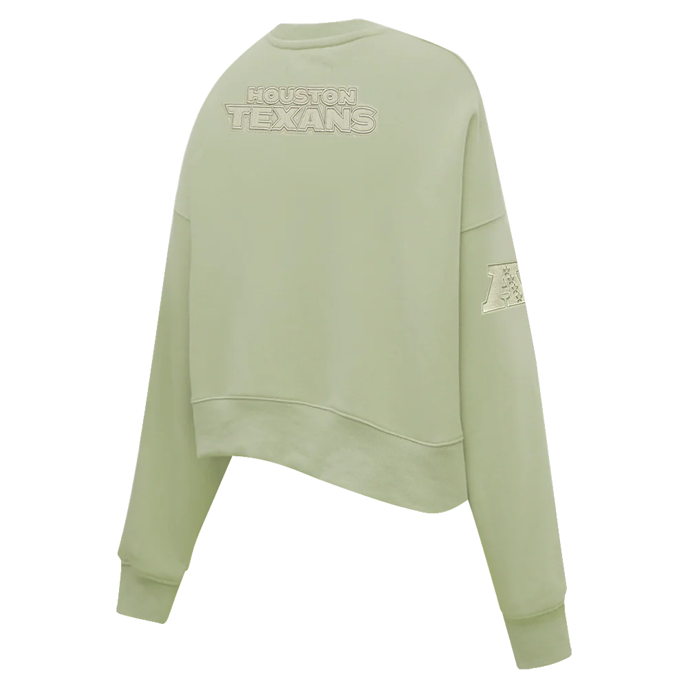 NFL HOUSTON TEXANS NEUTRAL WOMEN'S CREWNECK (BLACK) - Image 12
