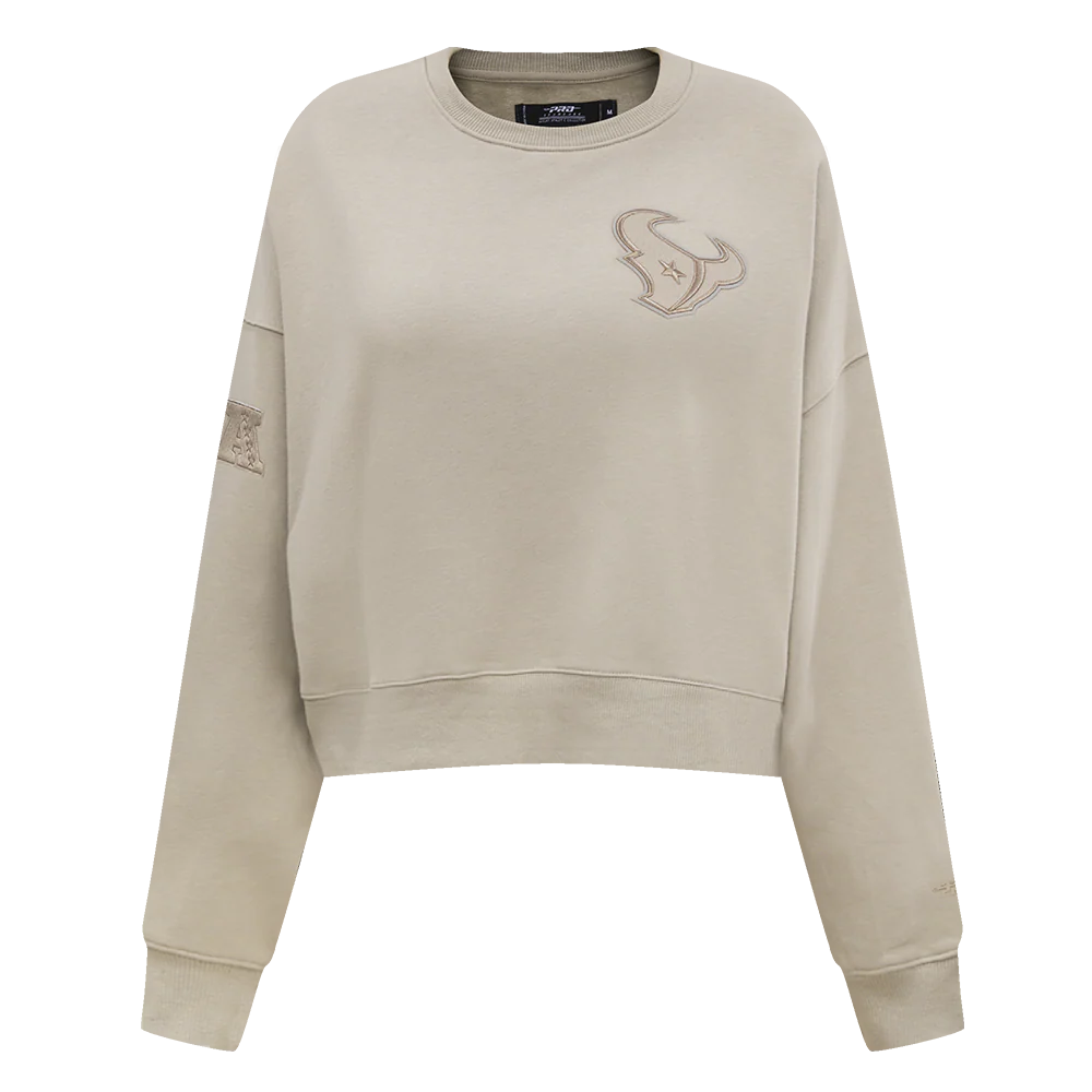 NFL HOUSTON TEXANS NEUTRAL WOMEN'S CREWNECK (BLACK) - Image 13